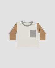 Load image into Gallery viewer, Quincy Mae - Long Sleeve Pocket Tee -  Color Block