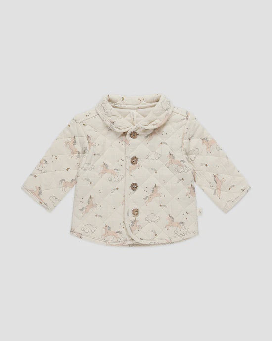 Quincy Mae - Quilted Jacket - Unicorns