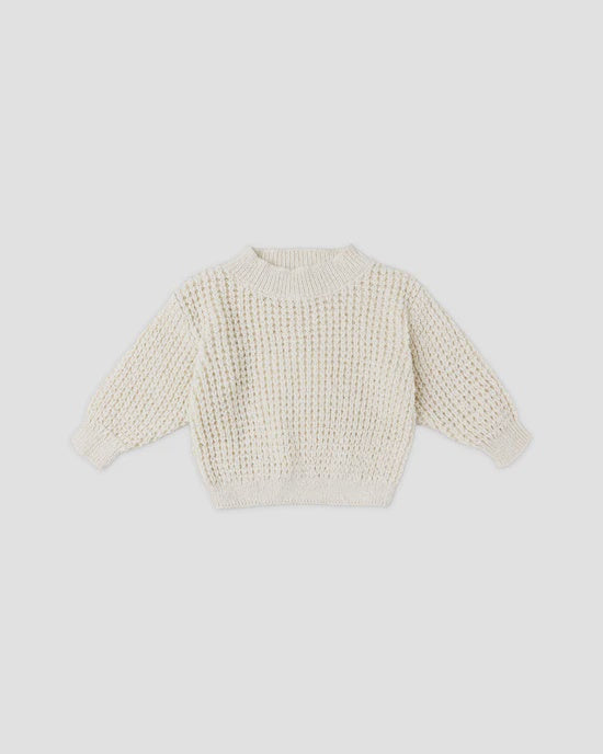 Quincy Mae - Chunky Knit  Sweater - Nartural