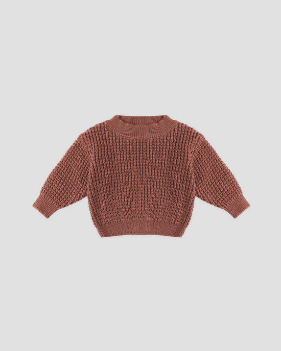Quincy Mae - Chunky Knit Sweater - Cranberry