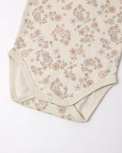 Load image into Gallery viewer, Quincy Mae - Jersey Bodysuit, 2 Pack - Floral Vine, Dusty Rose