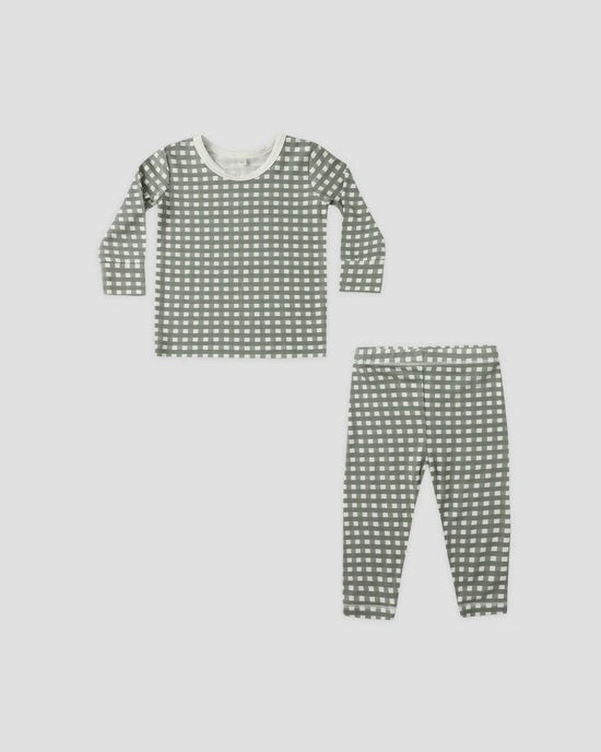 Quincy Mae - Bamboo Pajama Set - Forest Check