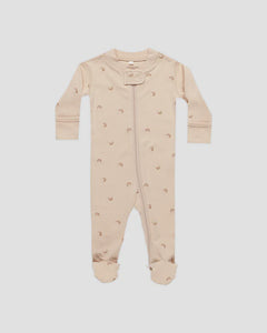 Quincy Mae - Zip Long Sleeve Sleeper Footie - Rainbows