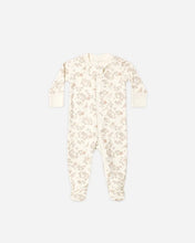Load image into Gallery viewer, Quincy Mae - Zip Long Sleeve Sleeper Footie - Floral Vine