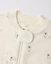 Load image into Gallery viewer, Quincy Mae - Zip Long Sleeve Sleeper Footie - Sheep