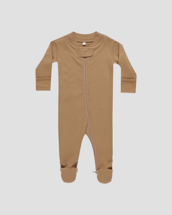 Quincy Mae - Zip Long Sleeve Sleeper Footie - Golden