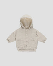 Load image into Gallery viewer, Quincy Mae - Hooded Woven Jacket - Basil Stripe