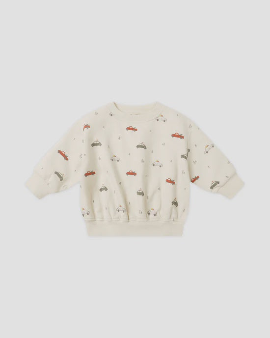 Quincy Mae - Relaxed Fleece Sweatshirt - Cars