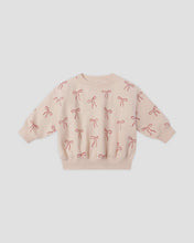 Load image into Gallery viewer, Quincy Mae - Relaxed Fleece Sweatshirt - Red Bows