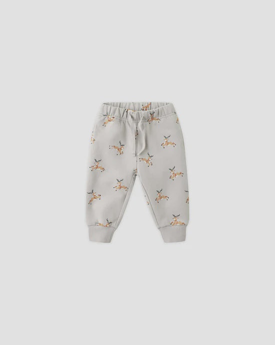 Quincy Mae - Relaxed Fleece Sweatpant - Reindeer