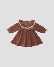 Load image into Gallery viewer, Quincy Mae - Velour Baby Dress - Cranberry
