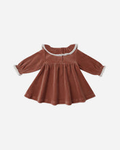 Load image into Gallery viewer, Quincy Mae - Velour Baby Dress - Cranberry