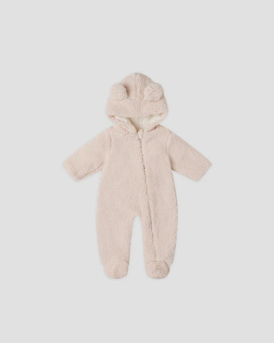 Quincy Mae = Bear Jumpsuit - Antique