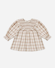 Load image into Gallery viewer, Quincy Mew - V Smocked Dress - Rustic Plaid