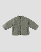Load image into Gallery viewer, Quincy Mae - Shearling Zip Jacket - Forest