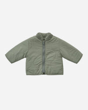 Load image into Gallery viewer, Quincy Mae - Shearling Zip Jacket - Forest