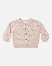 Load image into Gallery viewer, Quincy Mae - Bubble Knit Cardigan - Dusty Rose Speckle