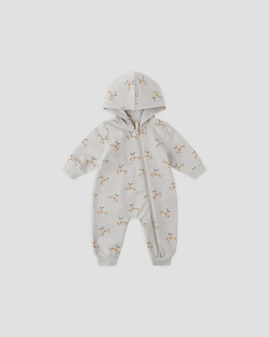 Quincy Mae - Hooded Jumpsuit - Reindeer
