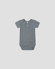 Load image into Gallery viewer, Quincy Mae - Ribbed Henley Bodysuit - Ocean
