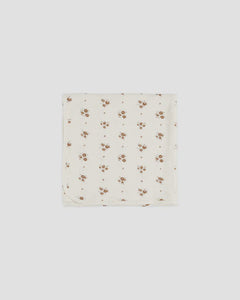 Quincy Mae - Pointelle Organic Baby Blanket - Autumn Flora