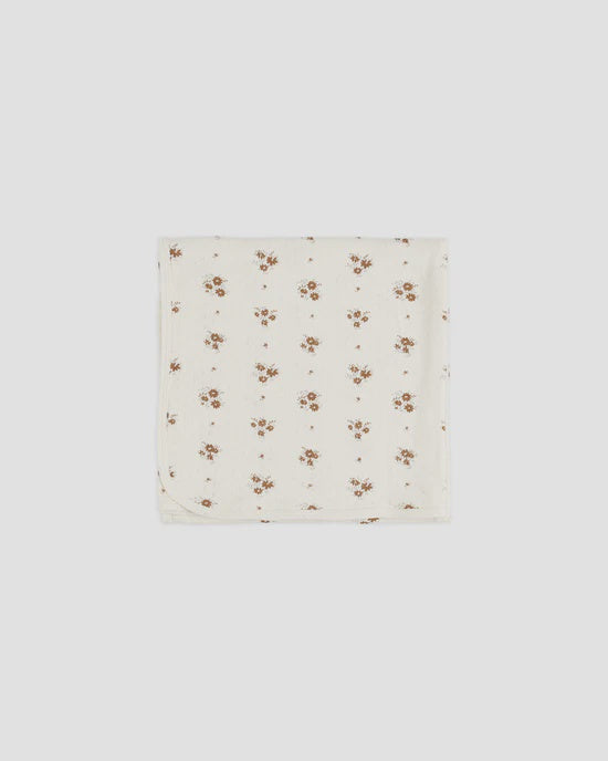 Quincy Mae - Pointelle Organic Baby Blanket - Autumn Flora