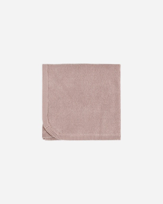 Quincy Mae - Knit Organic  Baby Blanket - Mauve