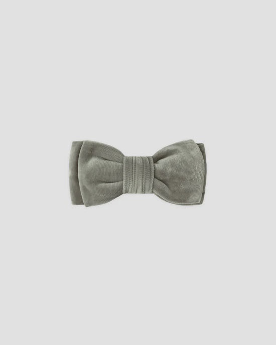 Quincy Mae - Velour Bow Headband - Forest