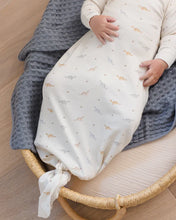 Load image into Gallery viewer, Quincy Mae - Knotted Baby Gown + Hat Set - Dinos - OS