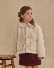 Load image into Gallery viewer, Rylee + Cru - Shearling Collared Coat - Natural