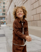Load image into Gallery viewer, Rylee + Cru - Pocketed Corduroy Shirt - Brown Plaid