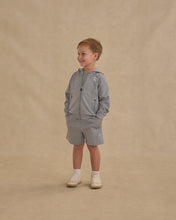 Load image into Gallery viewer, Rylee +  Cru - Zip Up Tech Hoodie - Heathered Dusty Blue