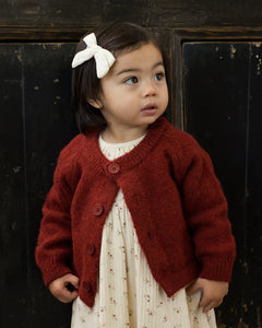 Rylee + Cru - Fuzzy Cardigan - Ruby