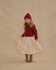 Rylee + Cru - Fuzzy Cardigan - Ruby