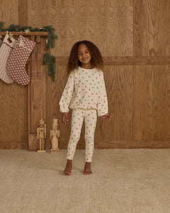 Rylee + Cru - Spongey Knit Set - Ruby Ditsy