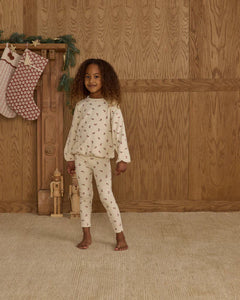 Rylee + Cru - Spongey Knit Set - Ruby Ditsy