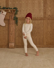 Load image into Gallery viewer, Rylee + Cru - Ribbed Long Sleeve Top - Natural Ditsy