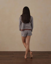 Load image into Gallery viewer, Rylee + Cru - Teen Oversized Crew Sweatshirt - Midnight Stripe