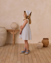 Load image into Gallery viewer, RYLEE + CRU - CROCHET TANK MINI DRESS - MARINE STRIPE