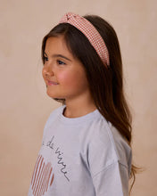 Load image into Gallery viewer, Rylee + Cru - Knotted Headband - Poppy Gingham