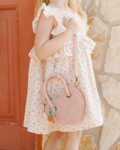 Rylee + Cru - Heart Purse - Poppy Gingham