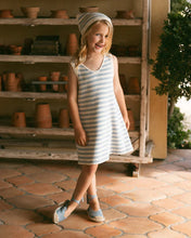 Load image into Gallery viewer, RYLEE + CRU - CROCHET TANK MINI DRESS - MARINE STRIPE