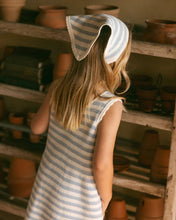 Load image into Gallery viewer, RYLEE + CRU - CROCHET TANK MINI DRESS - MARINE STRIPE