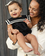 Load image into Gallery viewer, RYLEE + CRU - SAILOR ROMPER - BLACK