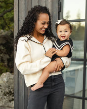 Load image into Gallery viewer, RYLEE + CRU - SAILOR ROMPER - BLACK