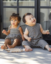 Load image into Gallery viewer, RYLEE + CRU - JULIA ROMPER - BLACK CHECK