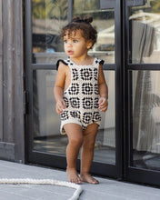 Load image into Gallery viewer, RYLEE + CRU - CROCHET ROMPER - ABSTRACT