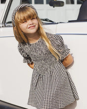 Load image into Gallery viewer, RYLEE + CRU - LOUISE DRESS - BLACK CHECK