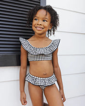 Load image into Gallery viewer, RYLEE + CRU - MARGOT BIKINI - BLACK GINGHAM