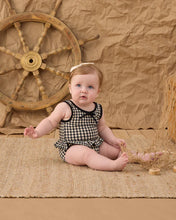 Load image into Gallery viewer, RYLEE + CRU - SKIRTED ONE-PIECE - BLACK GINGHAM