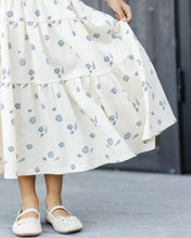 Load image into Gallery viewer, Ryle + Cru - Tiered Midi Skirt - Seashells